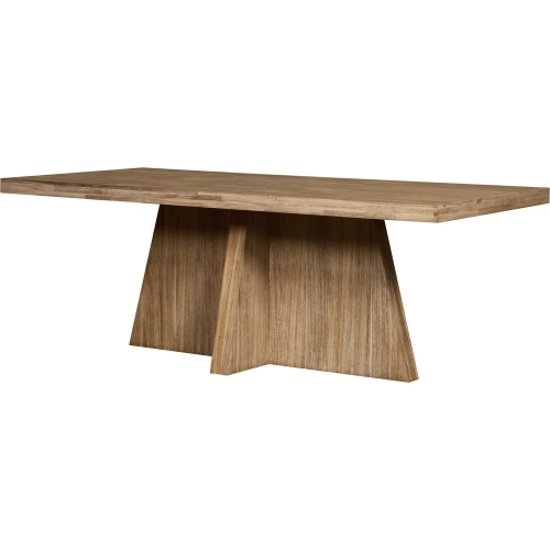 Zerano 84" Cross Leg Dining Table in Brushed Smoke Wood